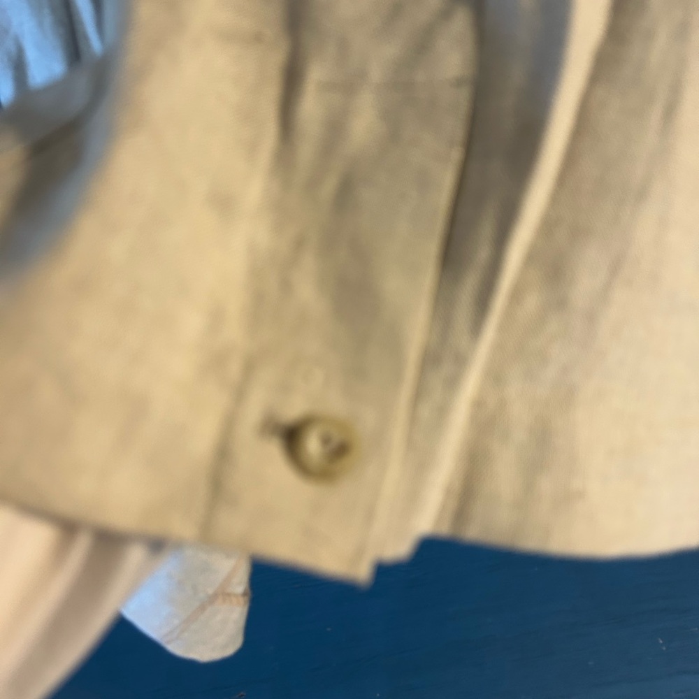 Lord & Taylor Linen Vest and Skirt Set in Light Beige - Picture 5 of 11